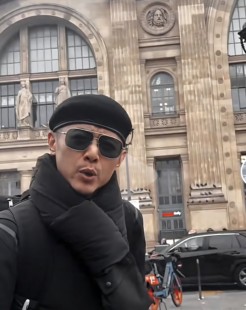 大冰同款户外毛呢贝雷帽男人越野帽子徒步旅行帽子贝雷帽硬汉风帽