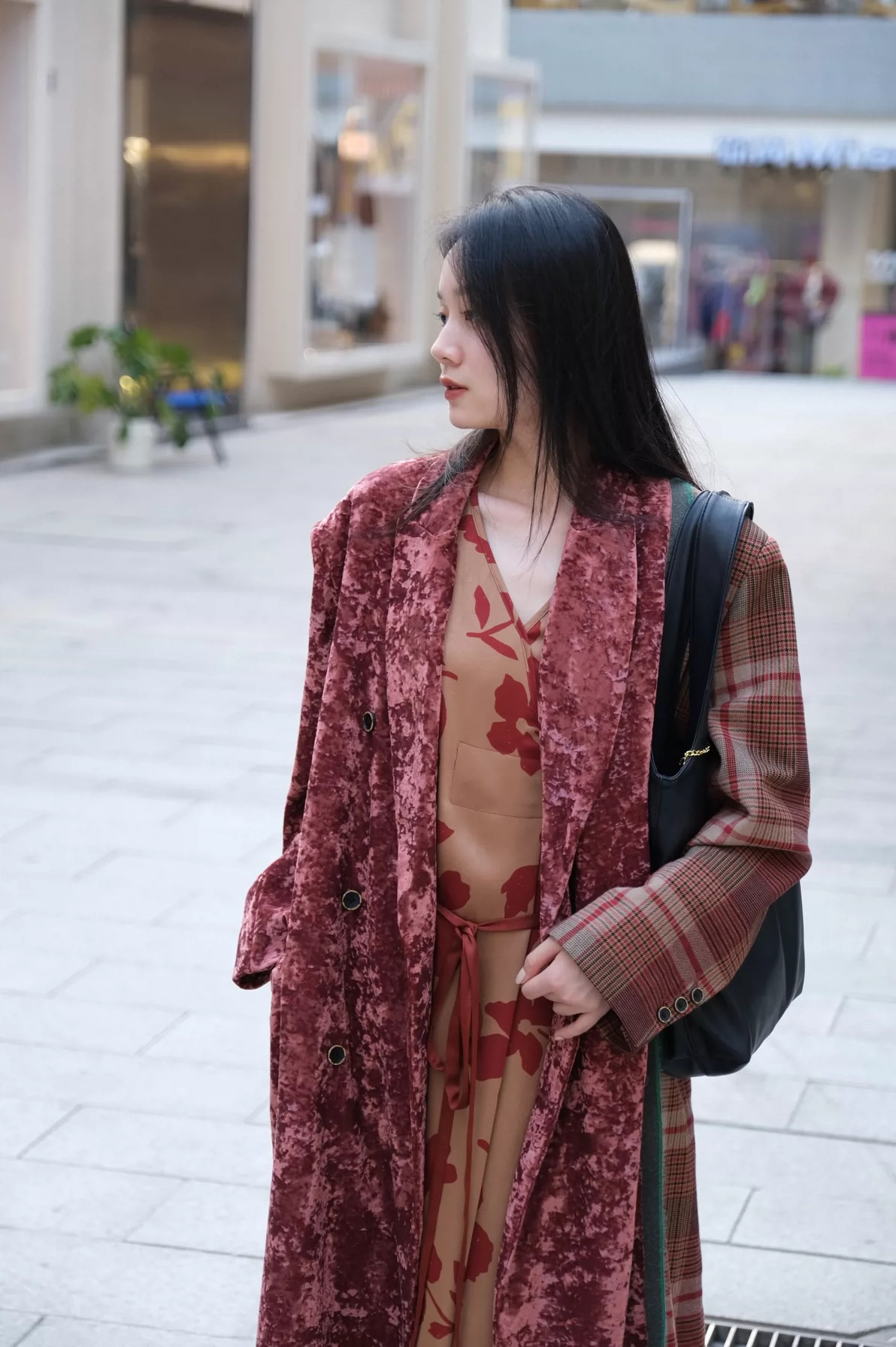 UMASTAND·红丝绒羊毛大衣 进口雪花绒+羊毛