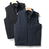 大牛货 秋冬防风防泼水立领棉马甲棉服外套 出口外贸原单尾货男士