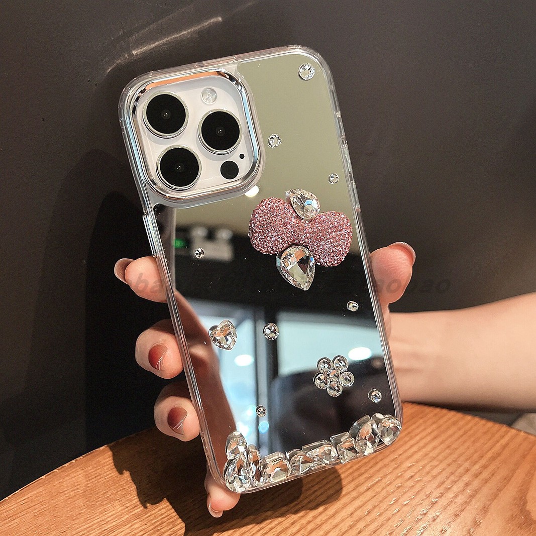 苹果17ProMAX手机壳发粉色蝴蝶结