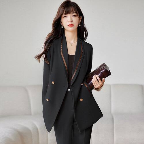 刺绣气质高端轻正装西服新款女