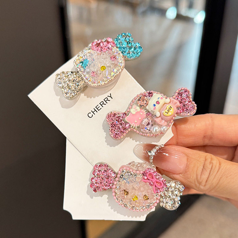 可爱hellokitty满钻发夹女刘海