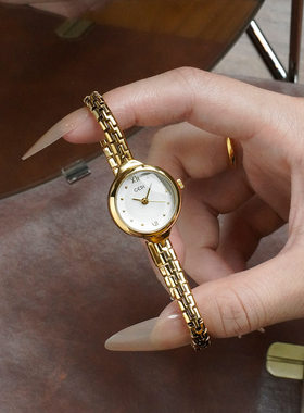 歌迪2025年时尚款中古轻奢小众感百搭学生表小巧精致石英手链手表