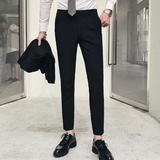 2025秋冬新款英伦风男士休闲西裤男式修身休闲裤A407-K225-P65，男装西裤，电商A407