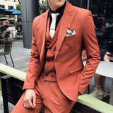 2025秋冬新款英伦风网红男士单排扣西服外套西装A407-XZ233-P165，男装西服套装，电商A407