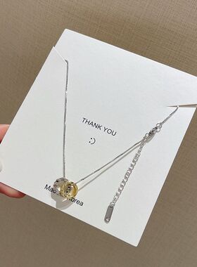 项链双色潮流女个性链项吊坠简约