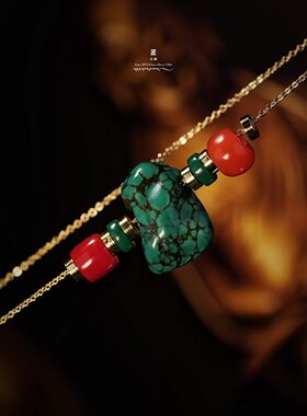 希藏·XIZANG Studio·绿松石锁骨链