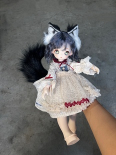 bjd娃用兽配发箍/头饰猫耳朵狼耳发箍 四六分三分mdd