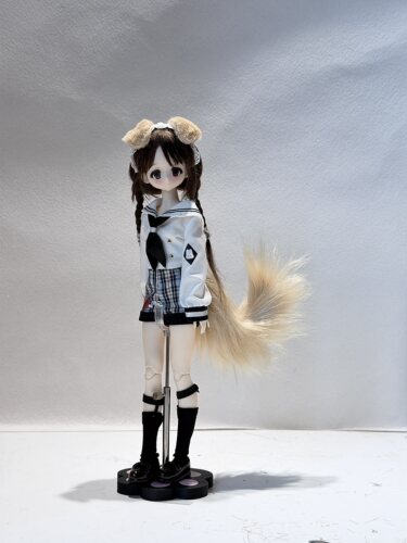 特六狗狗耳 垂耳狗 趴趴狗耳bjd12分 azone 莫宁自制光魇双生兵人