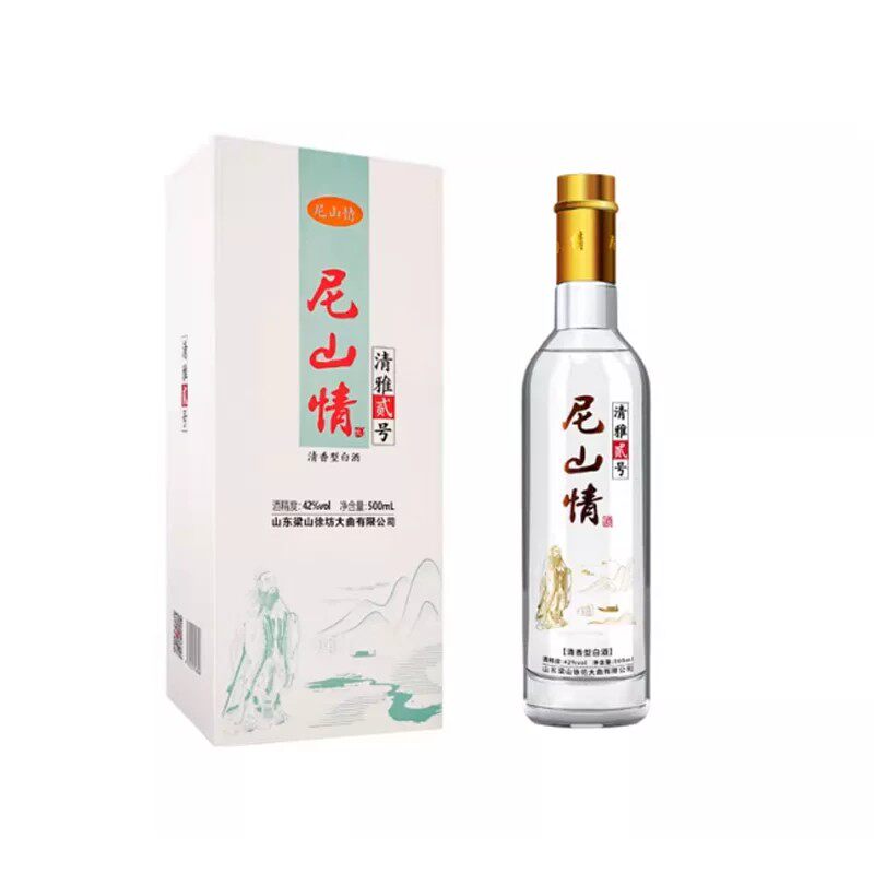 梁山尼山情清雅贰号42度清香6瓶