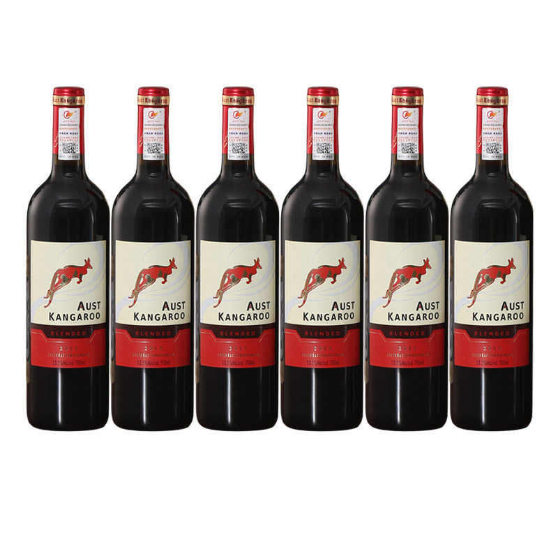 澳洲千亿袋鼠特酿干红葡萄酒13.5度750ml*6瓶/箱