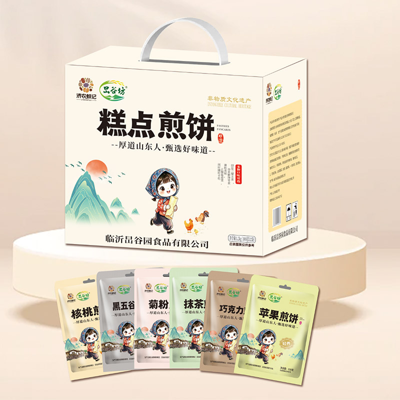 旵谷坊糕点煎饼100g*12袋/箱