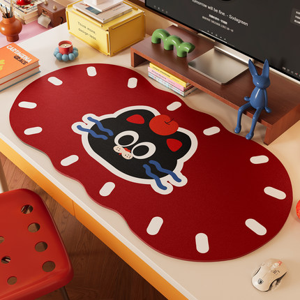 办公室大号女生鼠标垫桌面皮革桌垫工位书桌垫笔记本电脑键盘垫子