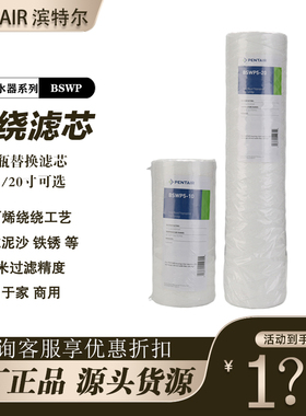 滨特尔10 20寸大胖绕线聚丙烯5微米BSWP5-10滤芯预处理替代PP棉芯