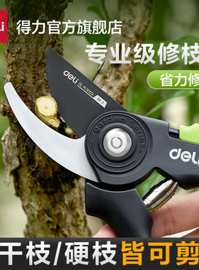得力修剪树枝剪刀修枝剪果树剪枝园林花卉专用剪子省力园艺剪刀