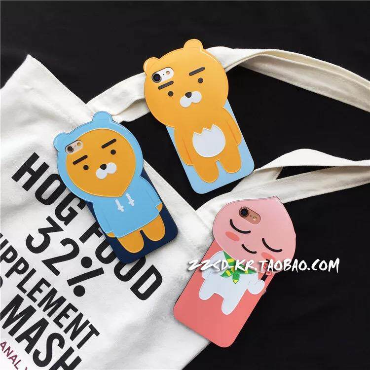 the republic of korea kakao quality goods iPhone8 plus silica gel three-dimensional Mobile phone shell Apple 7/6 Cartoon All inclusive smart coverin the 3C Digital Accessories, Cell Phone Accessories , Phone Protection Case/Shell  category - from Buy2taobao.com to provide professional Taobao agent buy service