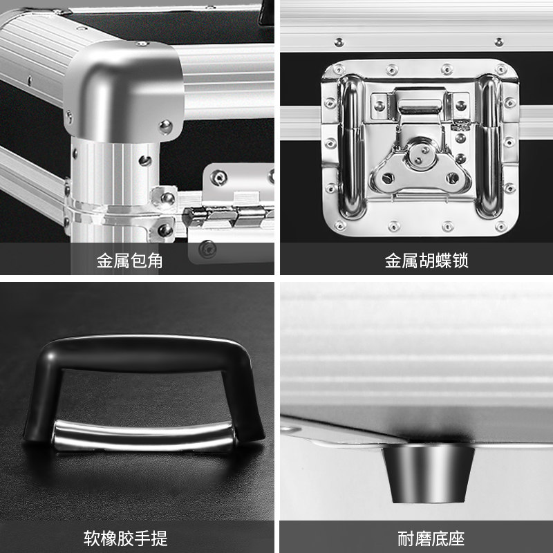 洛港 黑胶唱片收纳箱CD盒光盘LP收藏影碟胶片箱