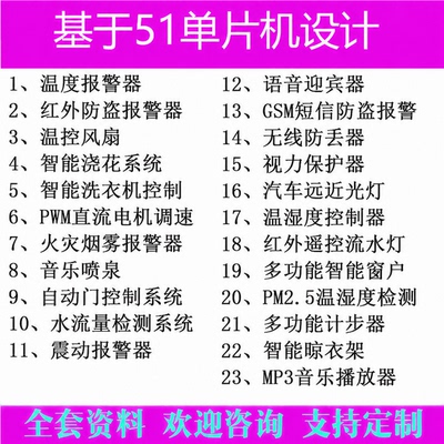 基于51单片机设计成品电子程序