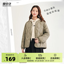 百搭菱格休闲韩版 雪中飞热可可羽绒服2025秋热销女士时尚 重磅轻暖