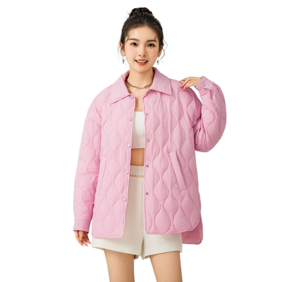 雪中飞2025秋冬新款情侣男女款羽绒服短款翻领大菱格森系衬衫百搭