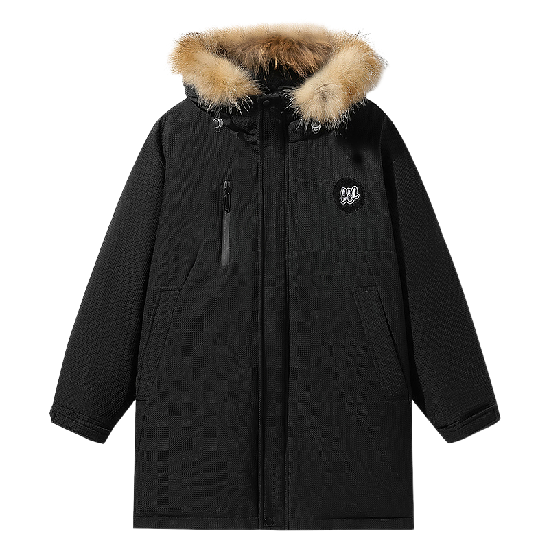 中长款羽绒服雪中飞连帽户外休闲