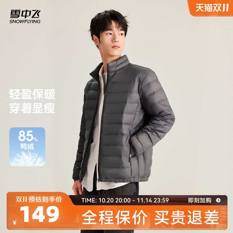 雪中飞轻薄羽绒服立领大码休闲潮
