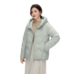 雪中飞2025秋冬新款女士妈妈短款羽绒服休闲简约大码时尚暖外套