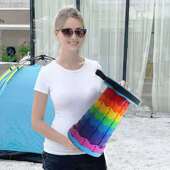 KYNVA彩虹伸缩凳折叠凳折叠凳子钓鱼排队坐车可调节折叠椅野营户