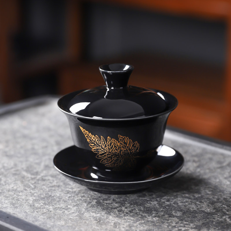 懒石磨自动壶西施壶侧柄壶盖碗功夫茶具茶壶家用陶瓷茶具