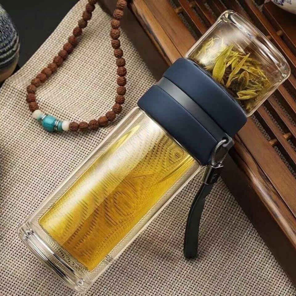 破损包赔加厚学生保温双层玻璃杯图片