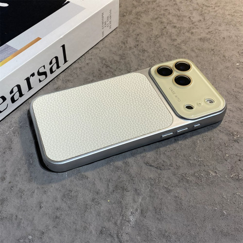 适用苹果17promax手机壳iphone17pro黑红色18大视窗荔枝皮纹磁吸16pro高级感小众15保护壳14pm新款男女13秒变