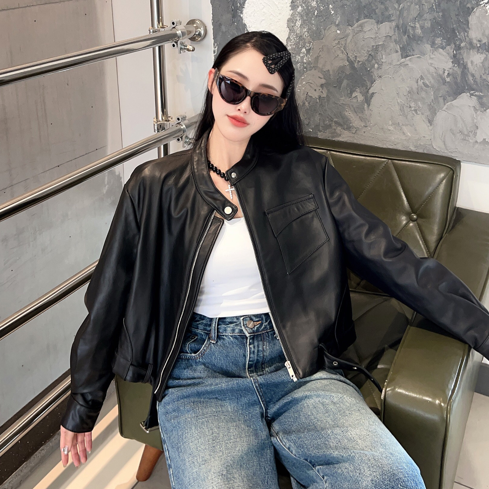 2025年秋季新款真皮皮衣