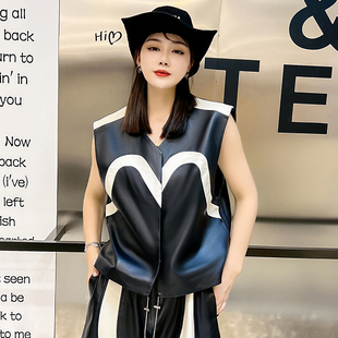 外搭小坎肩绵羊皮黑色无袖 马甲女短款 真皮韩版 新款 外套 2025年秋季