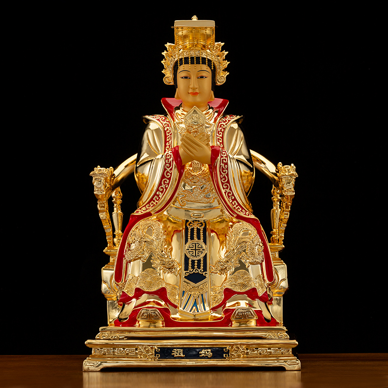 纯铜海神妈祖娘娘神像摆件