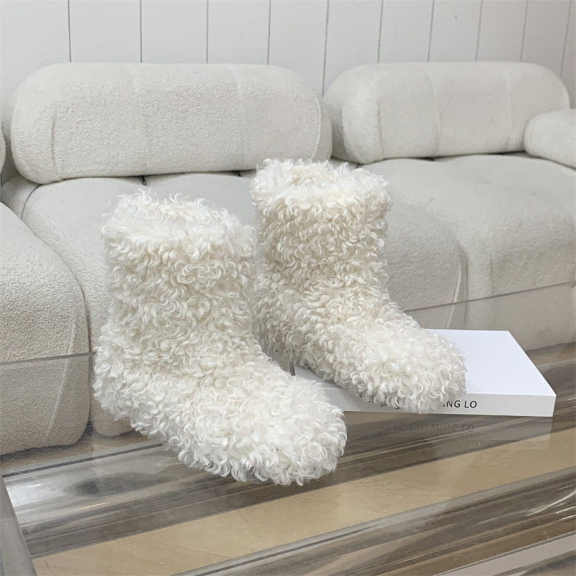 内增高羊羔毛棉靴2025冬新款保暖韩国加绒雪地靴女厚底短筒毛毛靴,女鞋,时尚雪地靴,淘宝优惠券,粉丝福利购,淘宝优惠卷