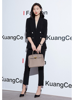 职业套装女夏季时尚气质女神范西装外套白领讲师律师西服工作服