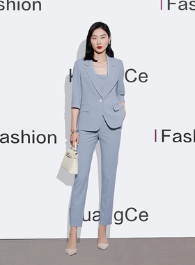 职业西装套装女2025新款秋季职业装正装气质女神范西服外套工作服