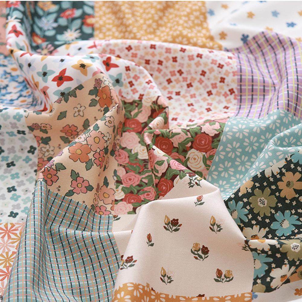 CV韩国进口卡通拼布贴布复古百家被床单包包服装纯棉手工DIY面料,居家布艺,海绵垫/布料/面料/手工diy,淘宝优惠券,粉丝福利购,淘宝优惠卷