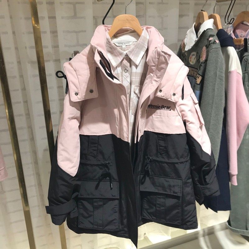 小熊羽绒服21年冬季新款韩版宽羽绒服