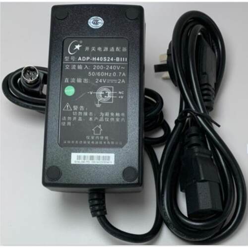 标签打印机24V2A三针开关电源适配器ADP-H40S24-B111变压器线议价