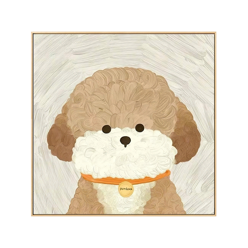 北欧ins风可爱小狗装饰画