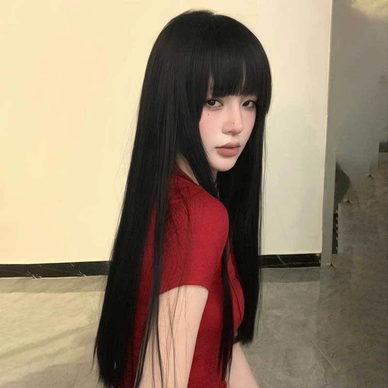 假发女长直发空气刘海Lol