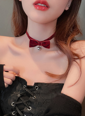 日韩软妹小铃铛蝴蝶结项