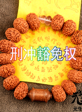 天赦贵人手串 九瓣大金刚菩提天然紫水晶葫芦金丝檀木轮双重笔绘