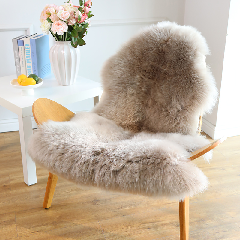 澳洲进口皮毛一体整张羊皮沙发垫