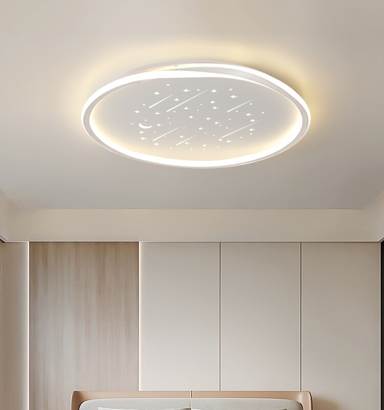 客厅灯现代简约大气家用led卧室房间吸顶灯广东中山灯具 组合套餐