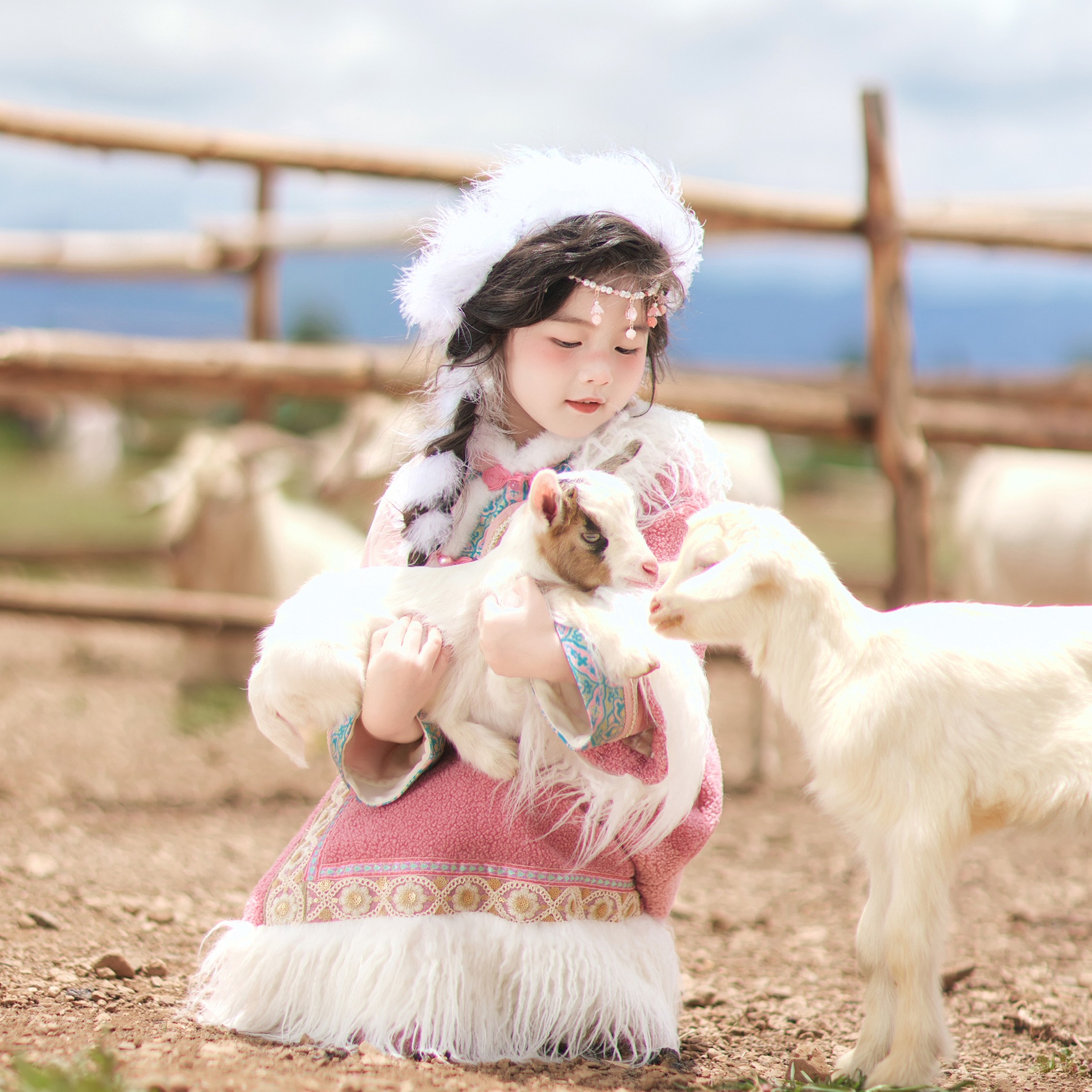 【阿尔塔娜】童锣湾女童汉服冬季新款藏族草原风藏服套装加绒保暖,童装/婴儿装/亲子装,汉服,淘宝优惠券,粉丝福利购,淘宝优惠卷