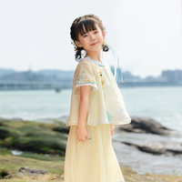 女童漢服夏季套裝2025新款