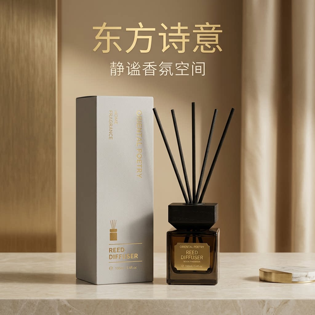 藤条香薰无火香薰香格里拉洗手间办公室客厅摆件足浴除味增香