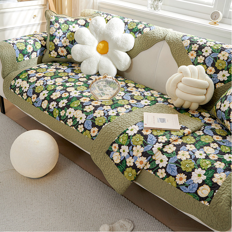 纯棉沙发垫四季通用防滑坐垫子北欧简约现代布艺皮沙发套罩盖布巾,居家布艺,沙发垫,淘宝优惠券,粉丝福利购,淘宝优惠卷